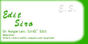 edit siro business card